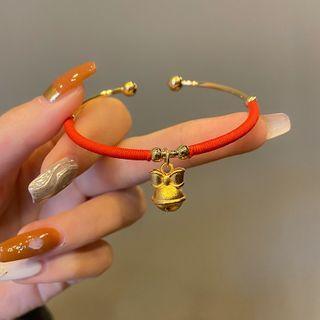 Bell Open Bangle Red - One Size