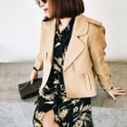 Belted-sleeve Jacket