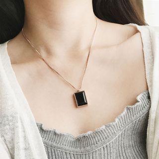 Jeweled Square Necklace