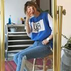Appliqu  Sleeveless T-shirt