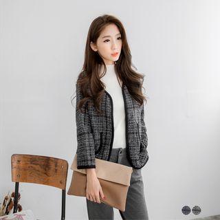Open-front Boucl  Jacket
