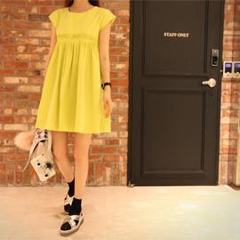 Pintuck Detail A-line Dress