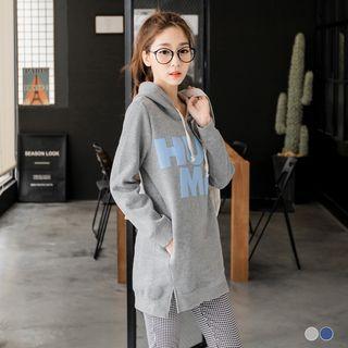 Letter-print Hoodie