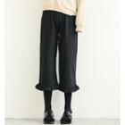 Frill Trim Cropped Pants