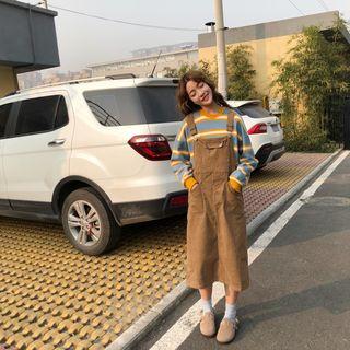 Corduroy Capri Dungaree
