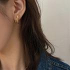 Layered Hoop Earring Eh0760 - 1 Pair - Gold - One Size
