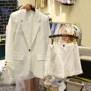 Set: Tie Waist Blazer + Shorts