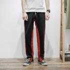 Contrast Color Panel Sweatpants