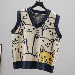 Cat Pattern Vest