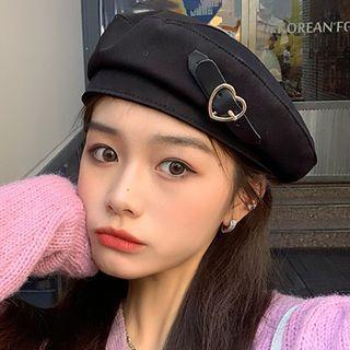 Heart Buckle Beret