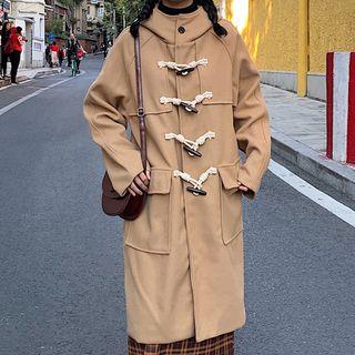 Hooded Toggle Midi Coat