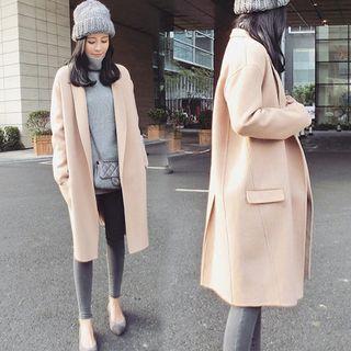 Open-front Pocketed Coat