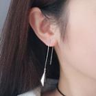 925 Sterling Silver Triangle Dangle Earring 1 Pair - Earring - One Size