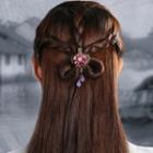 Rhinestone Accent Flower Hair Clip