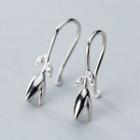 925 Sterling Silver Flower Earring 1 Pair - S925 Silver - Silver - One Size