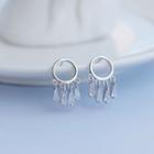 925 Sterling Silver Bead Fringed Earring