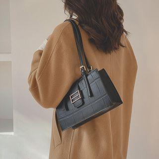 Textured Flap Shoulder Bag