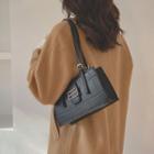 Textured Flap Shoulder Bag