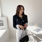 Lace-trim Dual-pocket Jacket