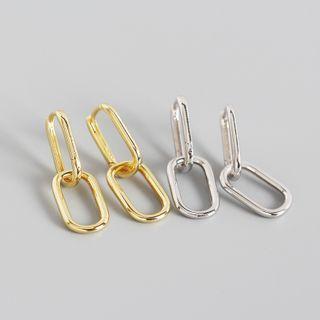 Interlocking Geometric Drop Earring
