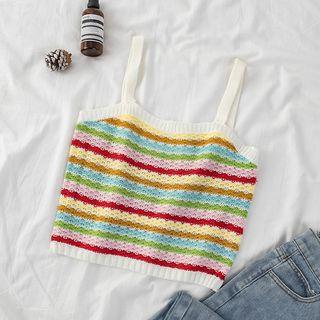 Rainbow Stripe Camisole Top Rainbow - One Size