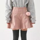 Pompom Detail A-line Mini Skirt