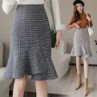 Mermaid Plaid A-line Skirt