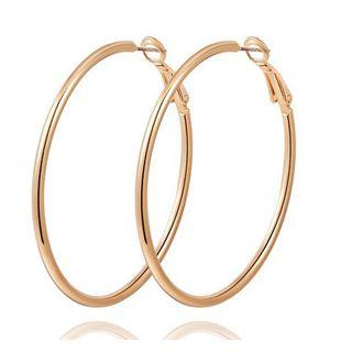 Alloy Hoop Earring Rose Gold - One Size