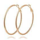 Alloy Hoop Earring Rose Gold - One Size