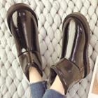 Patent Leather Ankle Snow Boots