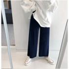 Straight-cut Knit Pants In 5 Colors