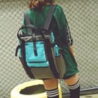 Color Block Square Backpack