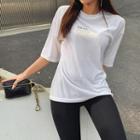 Letter-l Me Velvet T-shirt