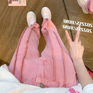 High Waist Tasseled Wide Leg Jeans
