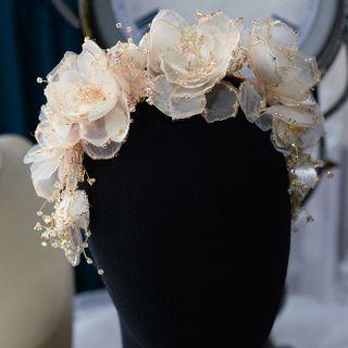 Flower Headband Gold - One Size