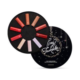 Etude House - Tiny Twinkle Edition Dear My Blooming Lips-talk Velvet Mini Kit 10pcs 10pcs