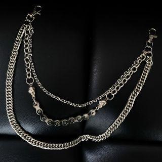 Layered Pants Chain Silver - 60 To 80cm