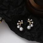 Faux Pearl Earring 1 Pair - 925 Silver Earrings - Silver - One Size