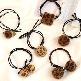 Leopard Print Chenille Hair Tie (various Designs)