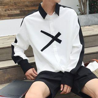 Couple Matching Cross Print Shirt