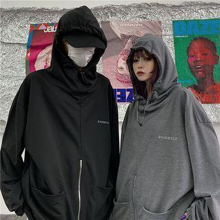 Couple Matching Letting Half-zip Hoodie