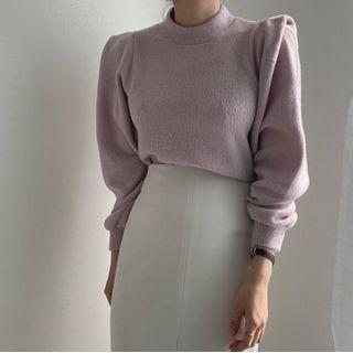 Mock Neck Sweater / Mini A-line Skirt