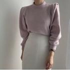 Mock Neck Sweater / Mini A-line Skirt