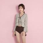Flare-sleeve Cover-up Top / Tankini Top / Bottom / Waterproof Pouch / Set