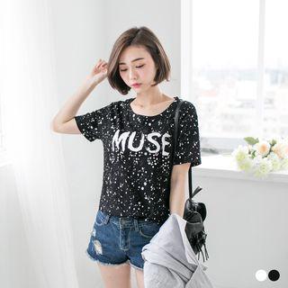 Paint Spatter Graphic Top
