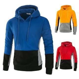 Color Block Hooded Sweatshirt