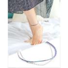 Chain Thread Tiered Anklet