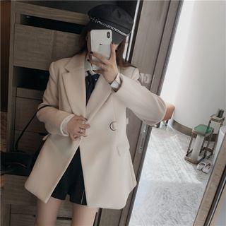 Notch Lapel Belted Jacket