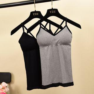 V-neck Cross Back Camisole Top
