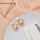 Alloy Star & Hoop Dangle Earring 1 Pair - Gold - One Size